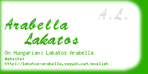 arabella lakatos business card
